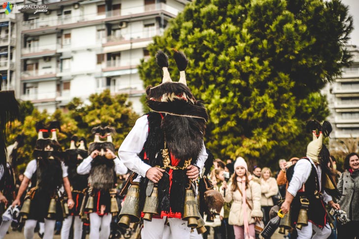 Παρέλαση των Κουδουνοφόρων στη Θεσσαλονίκη