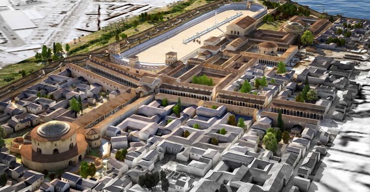 Αναπαράσταση Γαλεριανού Ανακτόρου στη Θεσσαλονίκη