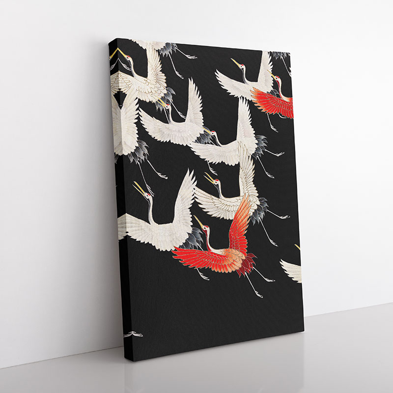 Ιαπωνικός Πίνακας Σμήνος Γερανών
