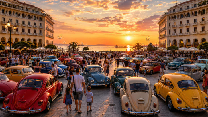 Ενδεικτική AI εικόνα για εκδήλωση με αυτοκίνητα Σκαραβαίοι